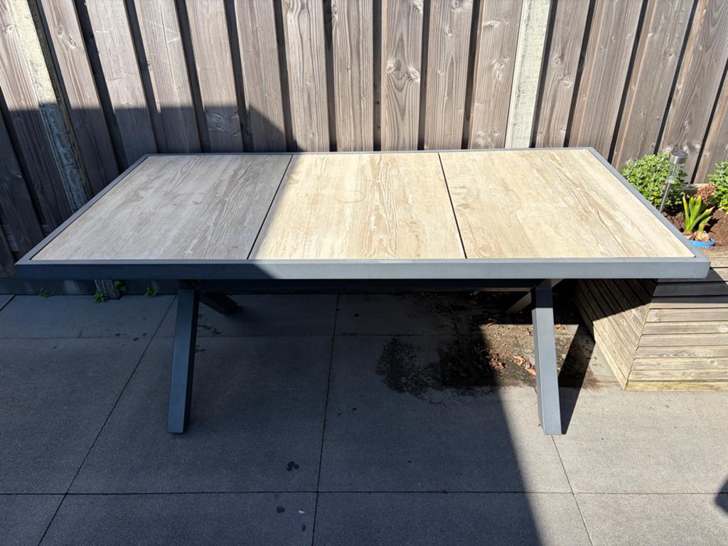 Hartman tuintafel 187x95x75 cm, Tuin en Terras, Tuintafels, Ophalen, Gebruikt, Rechthoekig