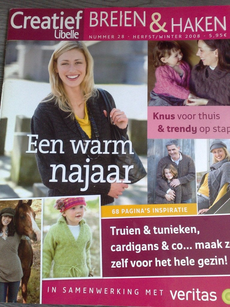 Libelle creatief breien & haken nr. 28 herfst / winter 2008, Verzenden, Zo goed als nieuw, Breien of Haken, Patroon of Boek