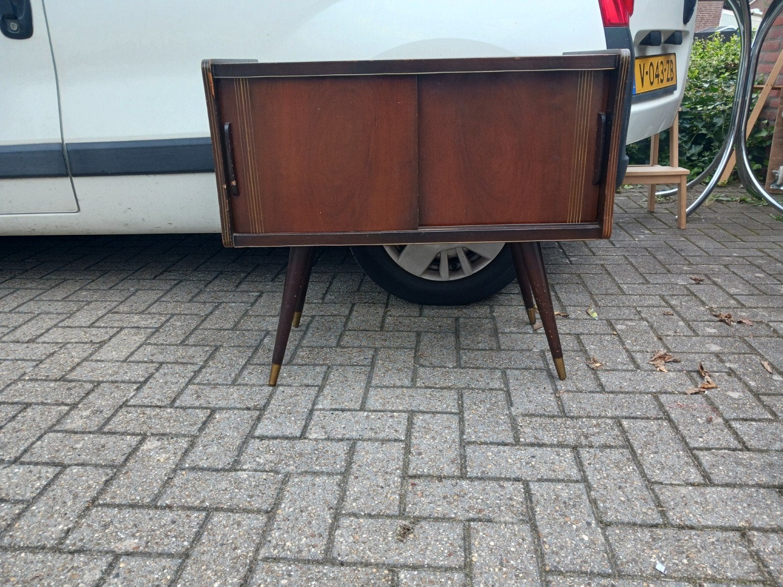 Vintage schuifkast, Huis en Inrichting, Ophalen, Gebruikt, 50 tot 100 cm, 25 tot 50 cm