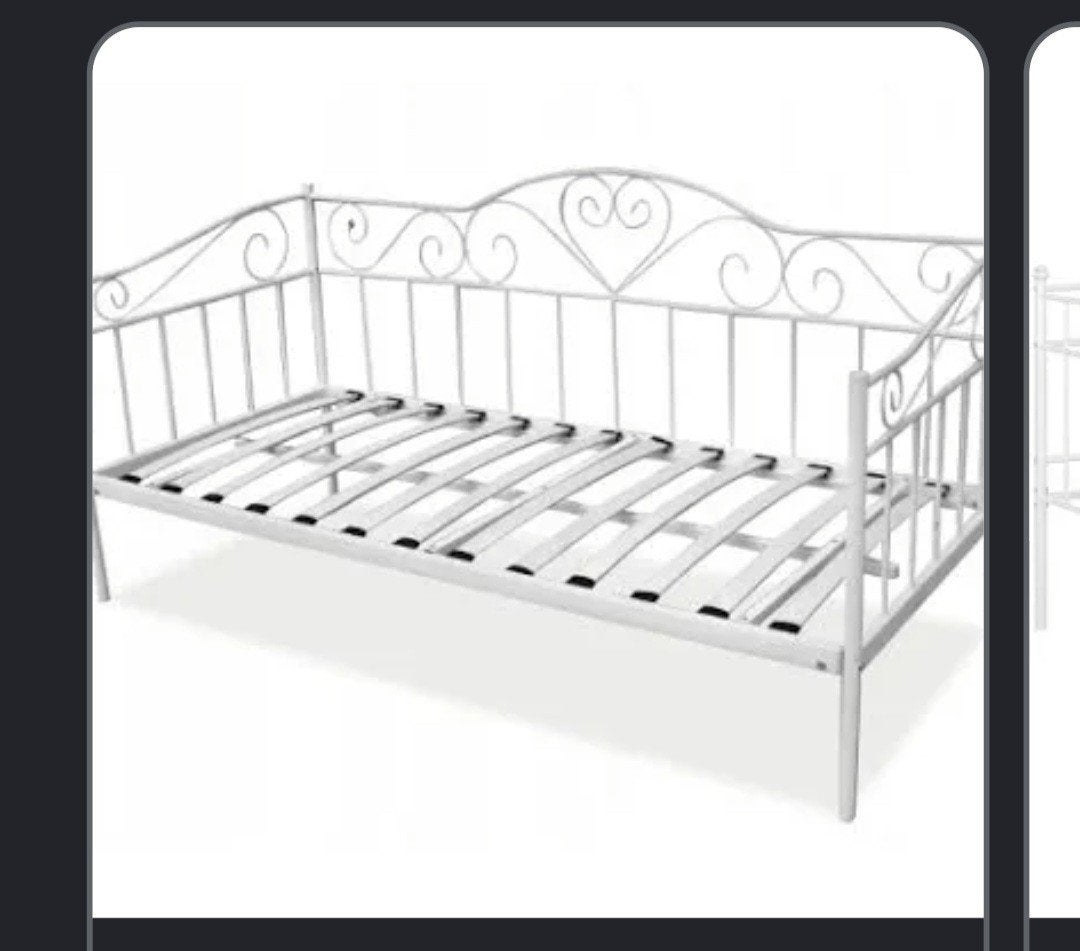 ZWART metalen bedframe(vergelijkbaar met IKEA/Viking Choic, 90 cm, Eenpersoons, Zwart, Ophalen of Verzenden