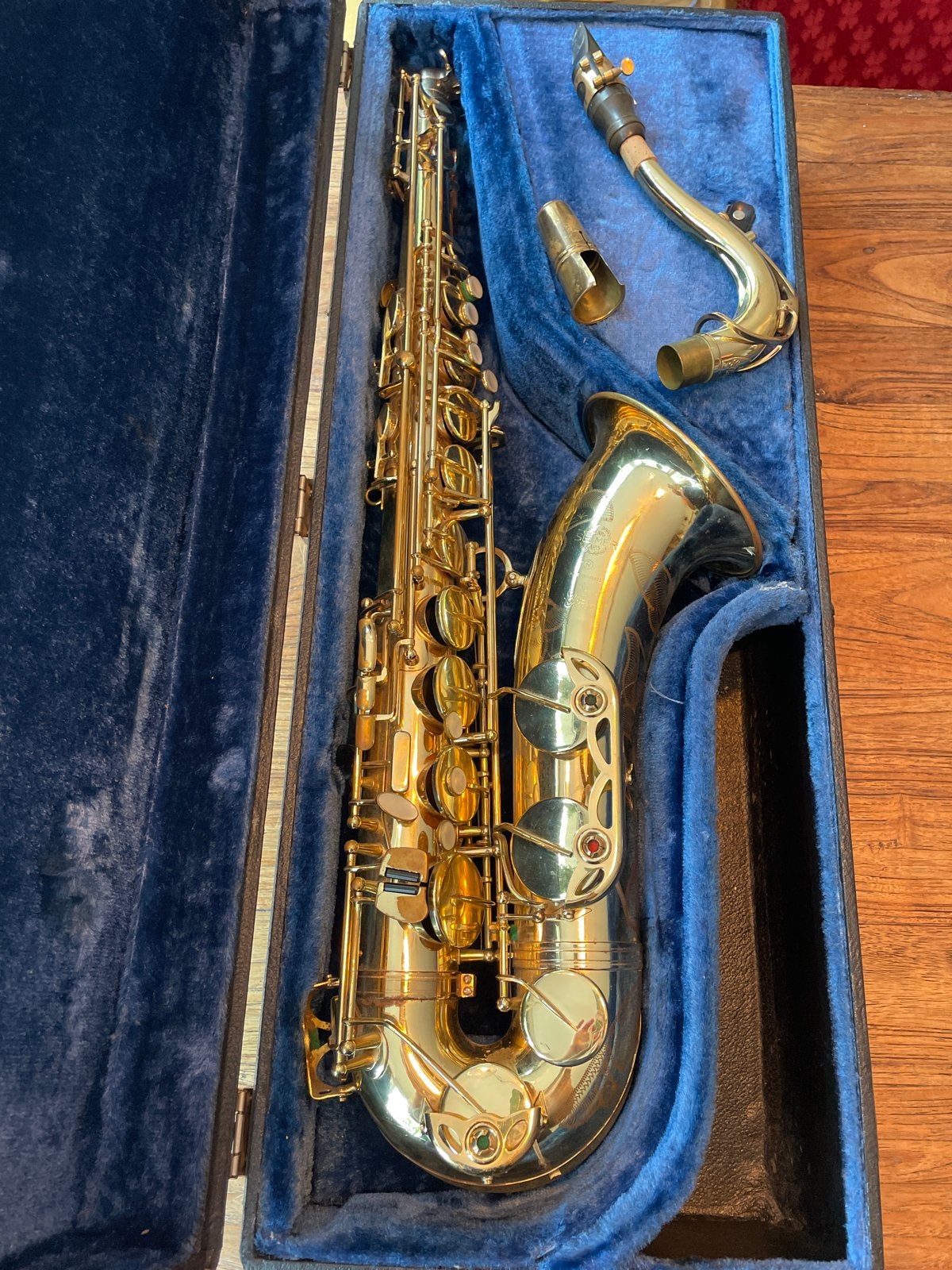 Henri Selmer Super Action 80 Tenorsaxofoon met koffer, Ophalen, Gebruikt, Tenor, Met koffer