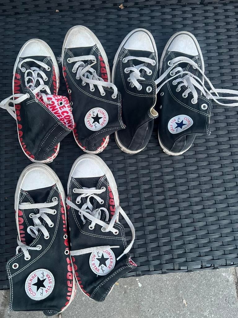 All stars, Kleding | Dames, Schoenen, Ophalen, Gedragen, Zwart, Sneakers of Gympen