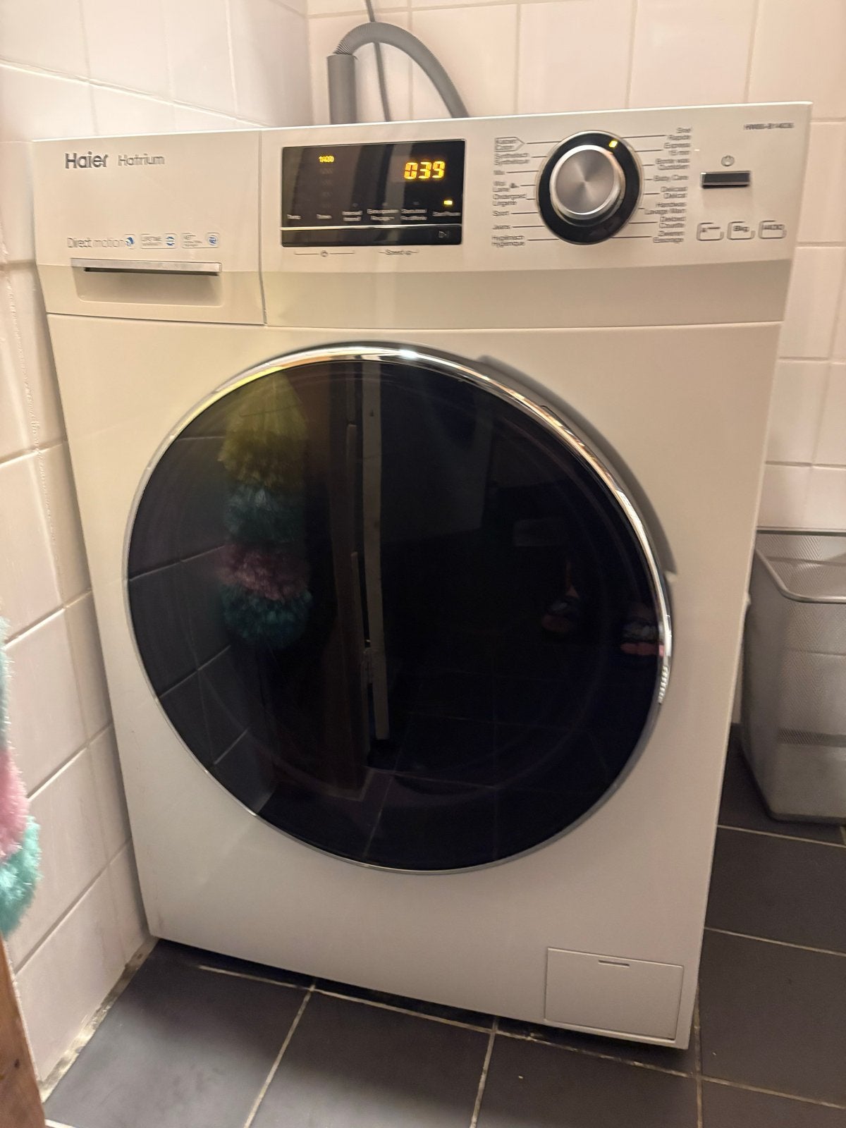 Haier Hatrium Wasmachine - 8kg,  A+++, Ophalen, 1200 tot 1600 toeren, Gebruikt, 8 tot 10 kg