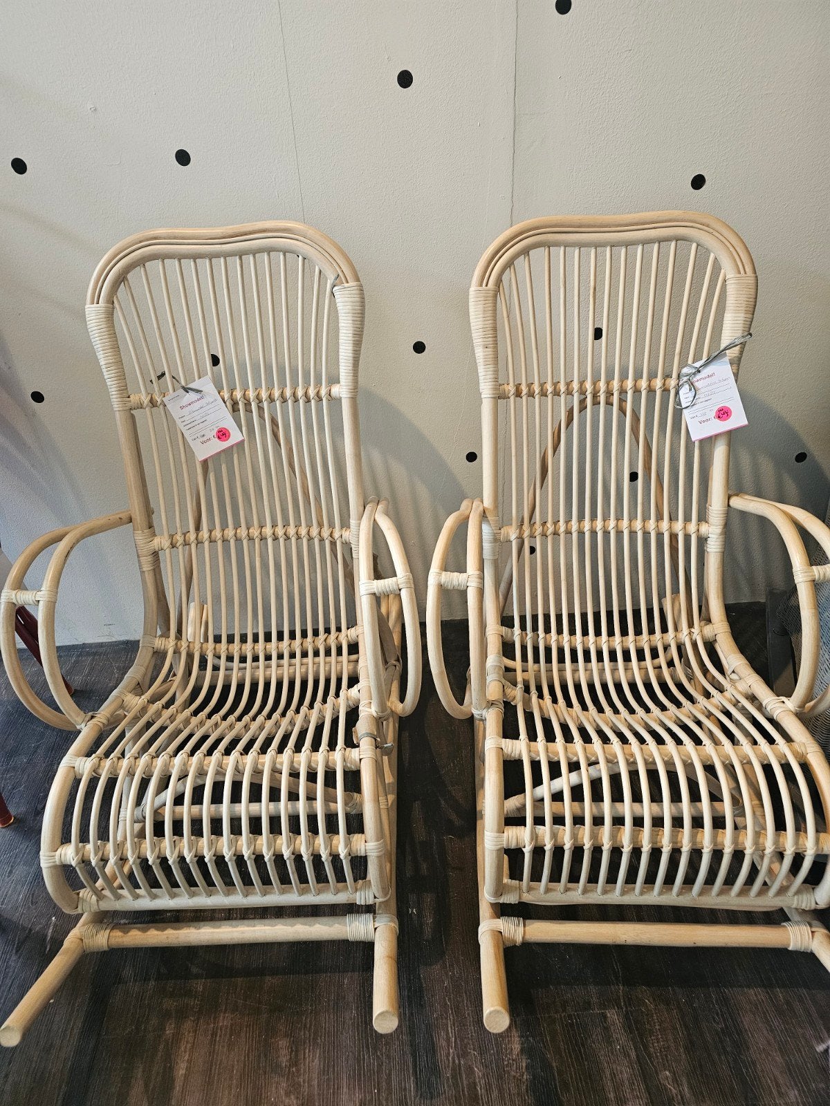 Schommelstoel Rotan, Huis en Inrichting, Stoelen, Ophalen, Twee, Overige kleuren, Riet of Rotan