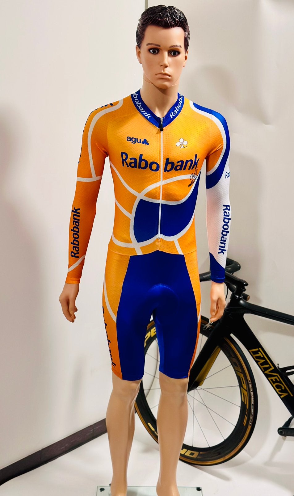 Wielrenkleding wielrenpak snelpak speedsuit maat 3 (M) Agu, Ophalen of Verzenden, Zo goed als nieuw, Bovenkleding, Heren