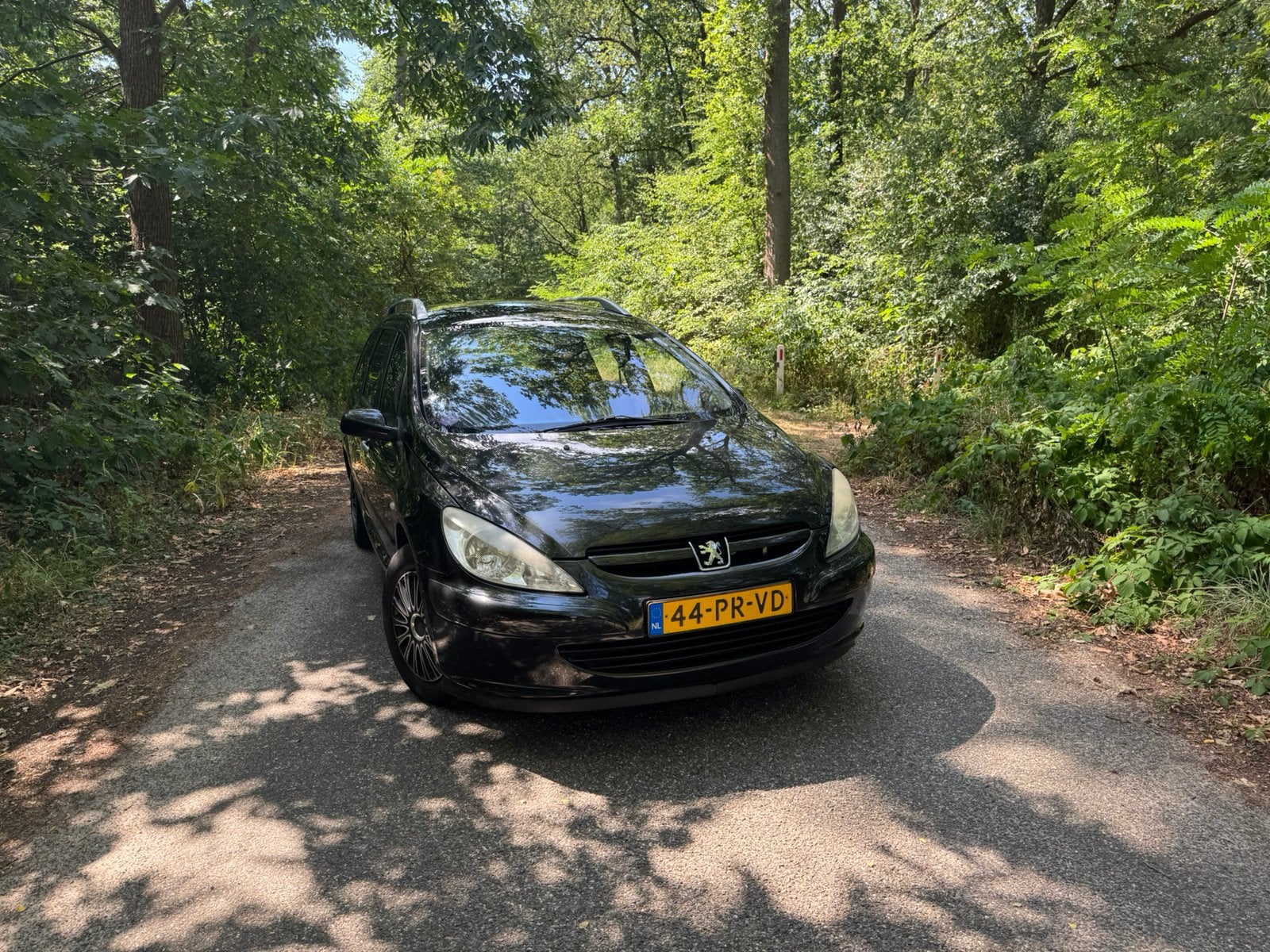 Peugeot 307 1.6 16V SW 2004 Zwart, 4 cilinders, 7 stoelen, Zwart, Origineel Nederlands