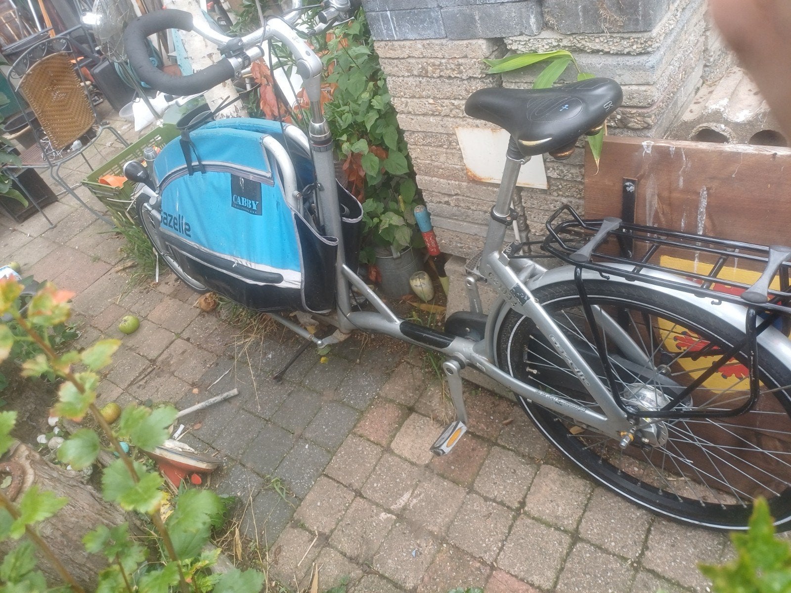 Gazelle Cabby bakfiets  Ideaal voor kinderen en boodschappen, Fietsen en Brommers, Fietsen | Bakfietsen, Gebruikt, Opvouwbaar