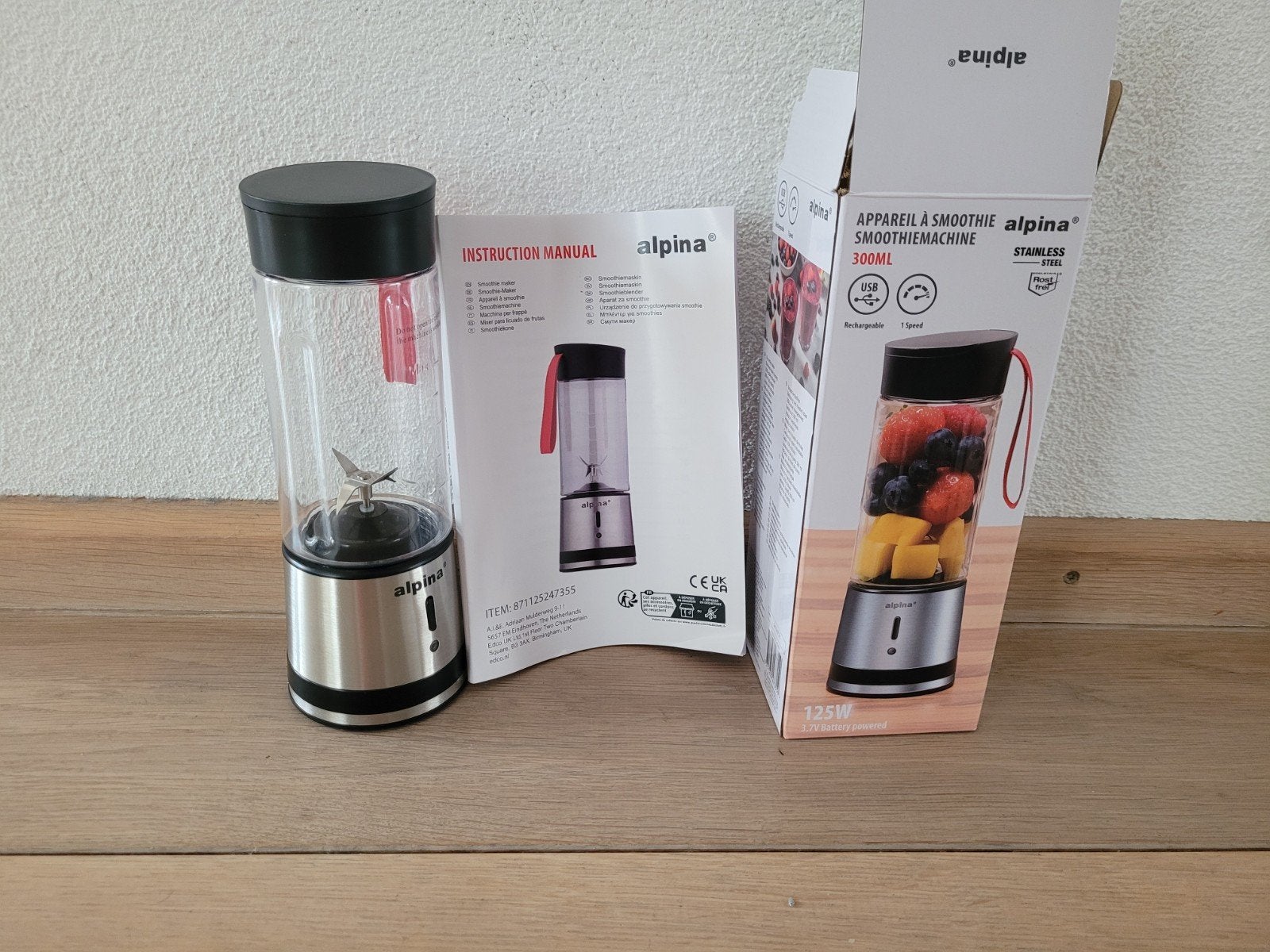 Alpina Draagbare Smoothie Blender 500ML - Nieuw in doos, Ophalen of Verzenden, Nieuw