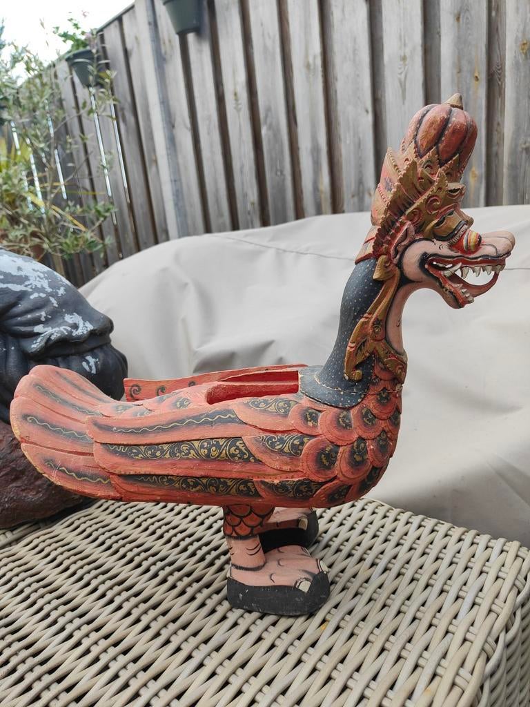 Groot Balinees Garuda beeld.., Antiek en Kunst, Kunst | Beelden en Houtsnijwerken, Ophalen of Verzenden