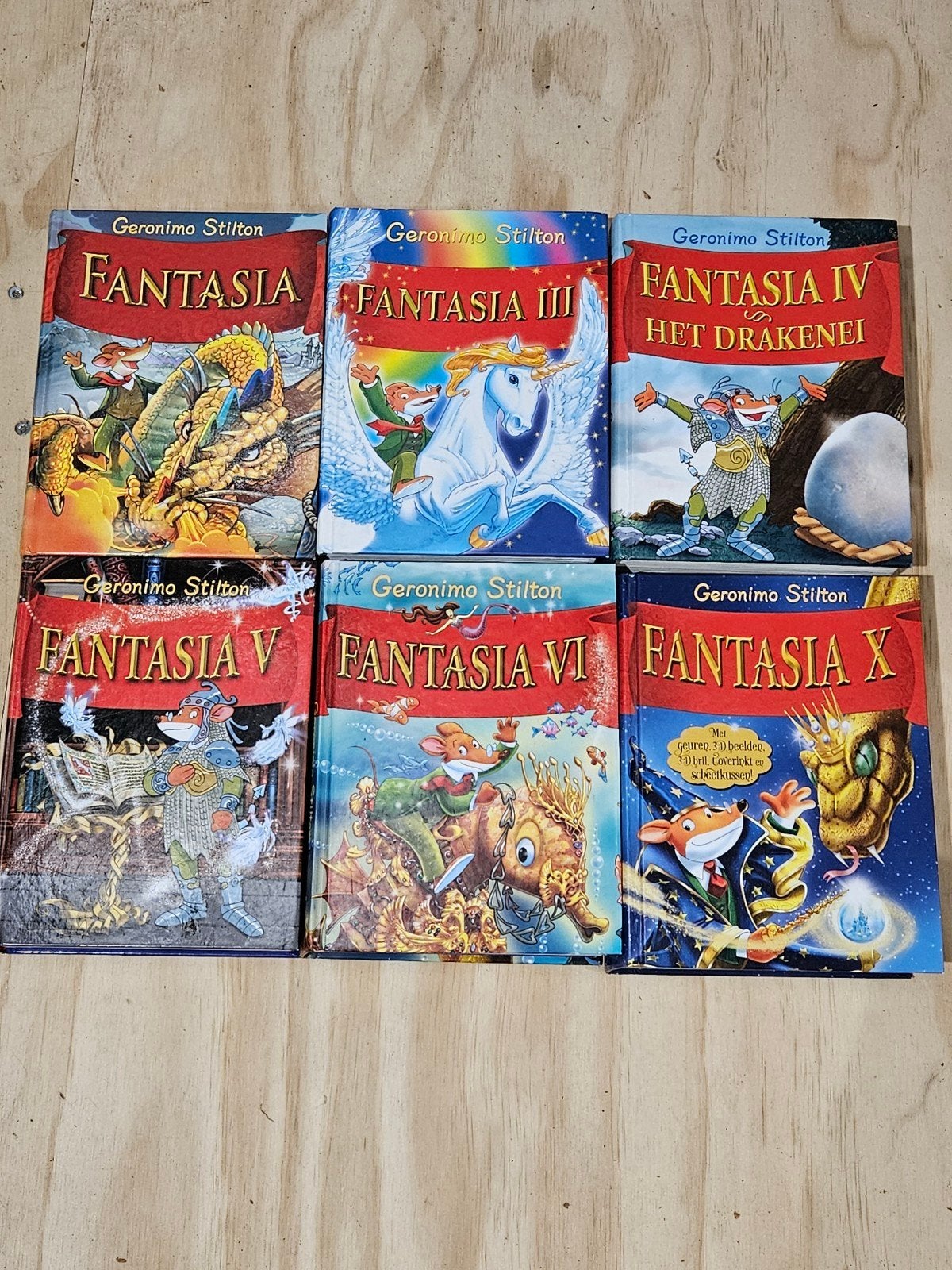 6 Geronimo Stilton Fantasia boeken, Ophalen of Verzenden, Gelezen, Geronimo Stilton