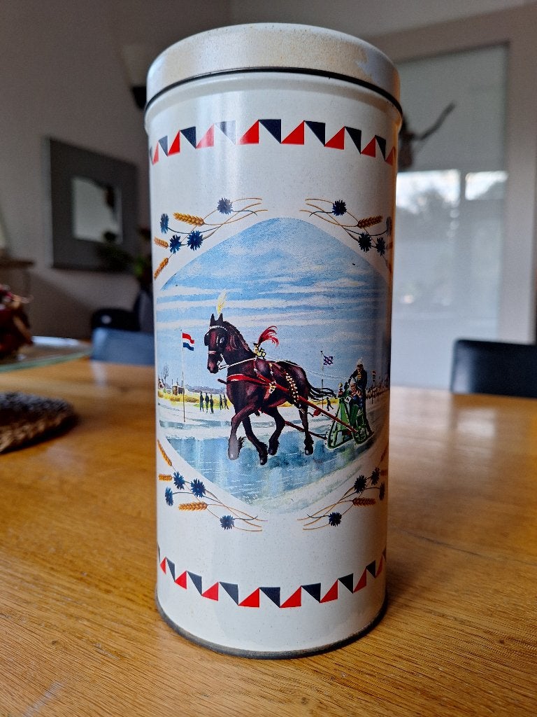 Vintage beschuitbus, Ophalen of Verzenden, Gebruikt, Beschuit, Overige merken