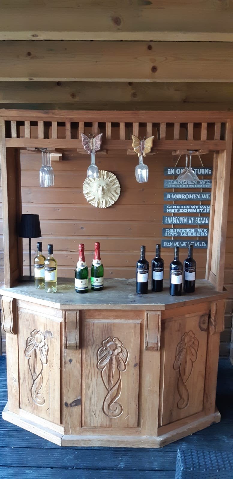 Mexicaans grenen houten bar. handgemaakt, Ophalen, Gebruikt