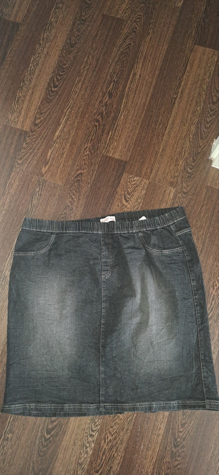 Jeansrok zwart maat 56 van Sheego(Wehkamp), Ophalen of Verzenden, Nieuw, Zwart