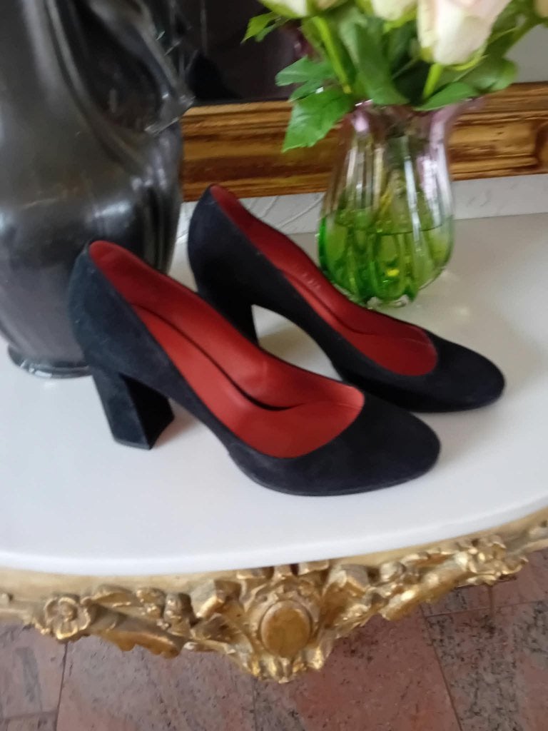 Santoni pumps, maat 37,5, Kleding | Dames, Pumps, Zwart, Ophalen of Verzenden, Zo goed als nieuw