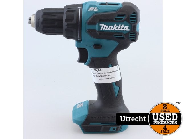 Makita DDF490 Accuboormachine 2025 Body Nieuwstaat, Makita, Zo goed als nieuw, Support@makita.com, Makita Corporation, 3-11-8, Sumiyoshi-cho, 
Anjo, Aichi 446-8502
Japan