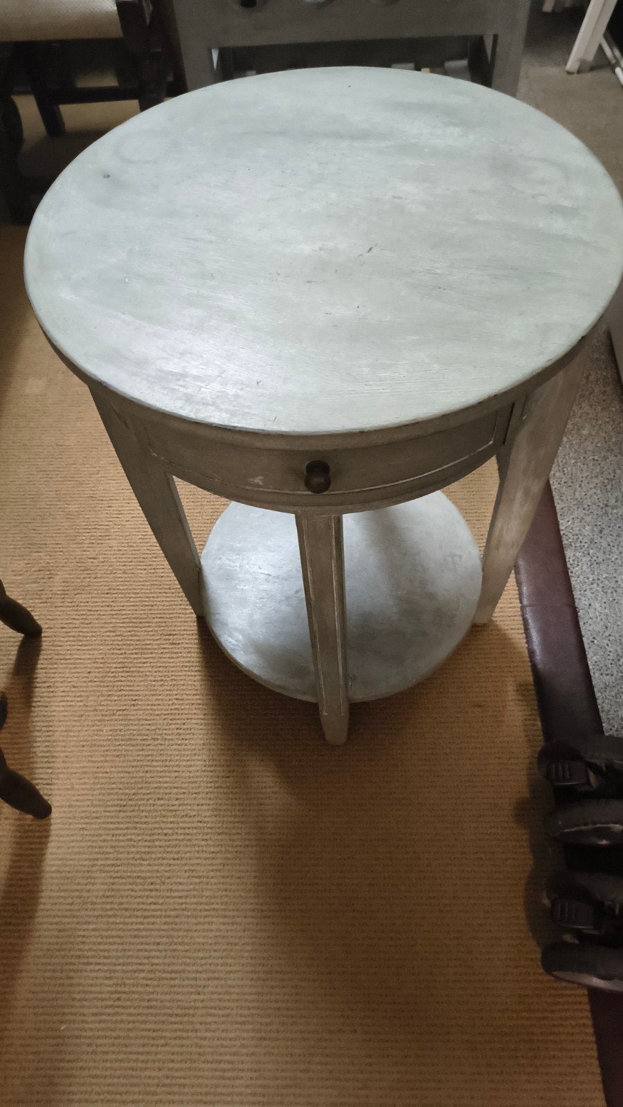 sfeervol bijzettafeltje, brocante, landelijk, Huis en Inrichting, Ophalen, 50 – 75, Gebruikt, 50 tot 100 cm