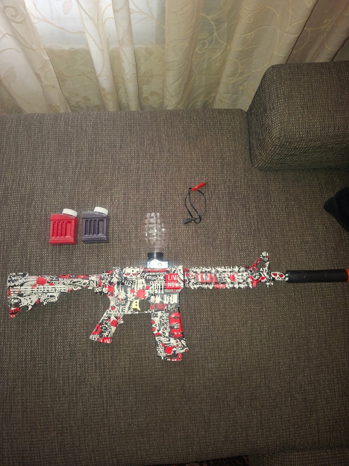 Watergel Blaster Speelgoedgeweer met Accessoires, Ophalen of Verzenden, Zo goed als nieuw, Jongen of Meisje