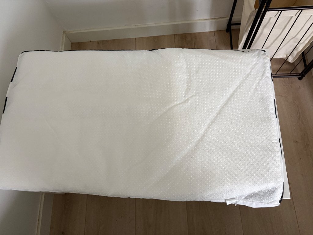 Smastad bank wit 90x50x48cm, Ophalen, Gebruikt, Wasbaar, Wit