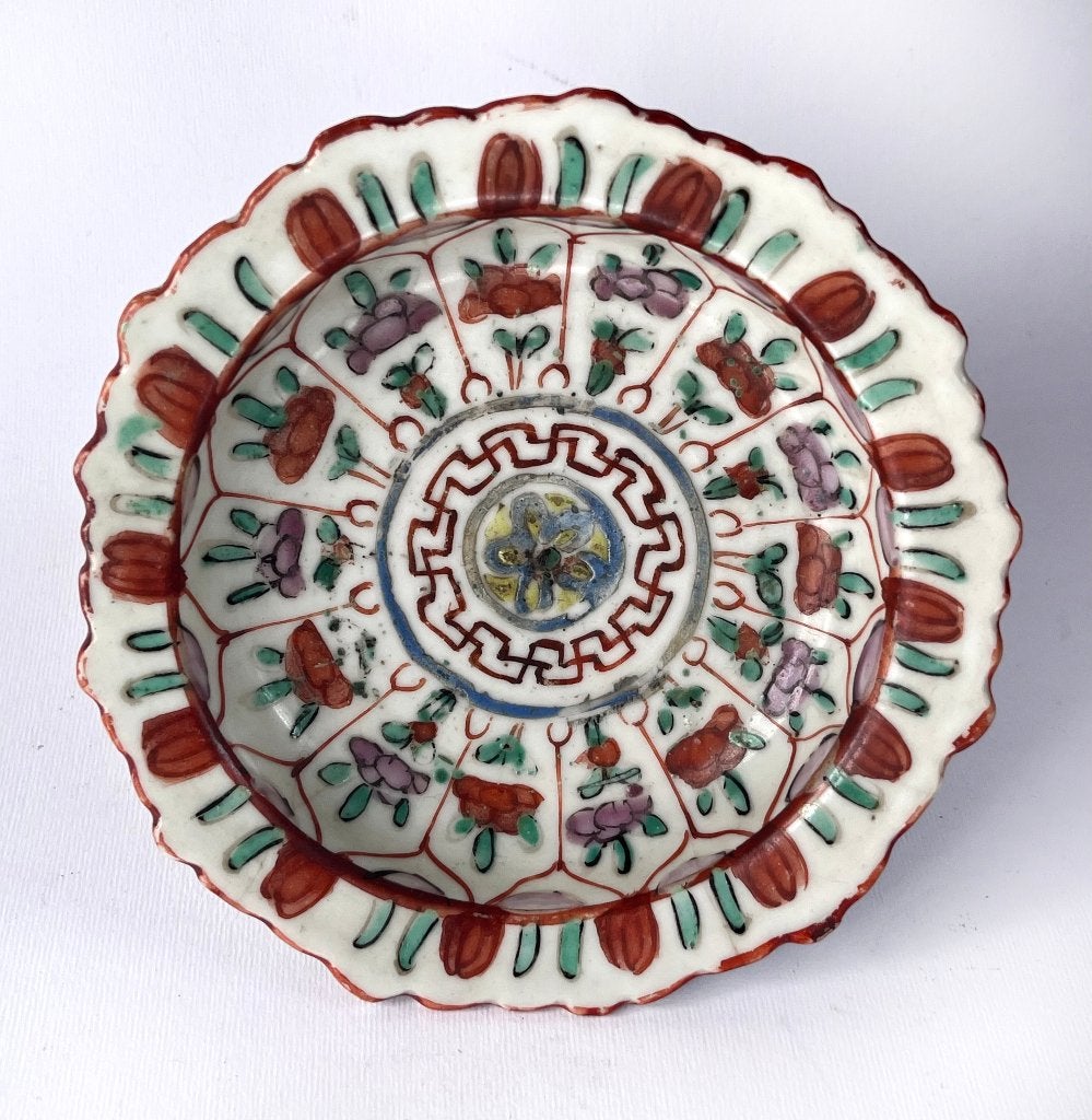 19th Century Tazza Chinese export porcelain Siam, Ophalen of Verzenden