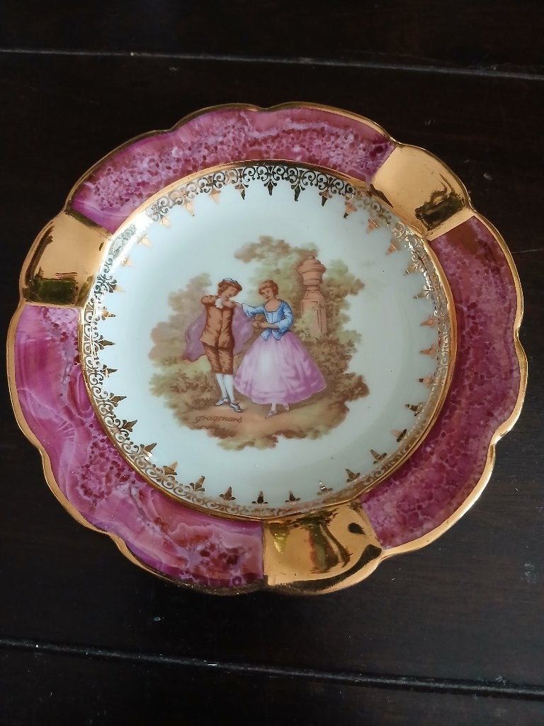 Limoges porseleinen schaaltje, 22x12,5, Ophalen of Verzenden, Zo goed als nieuw, Porselein, Bord of Schaal