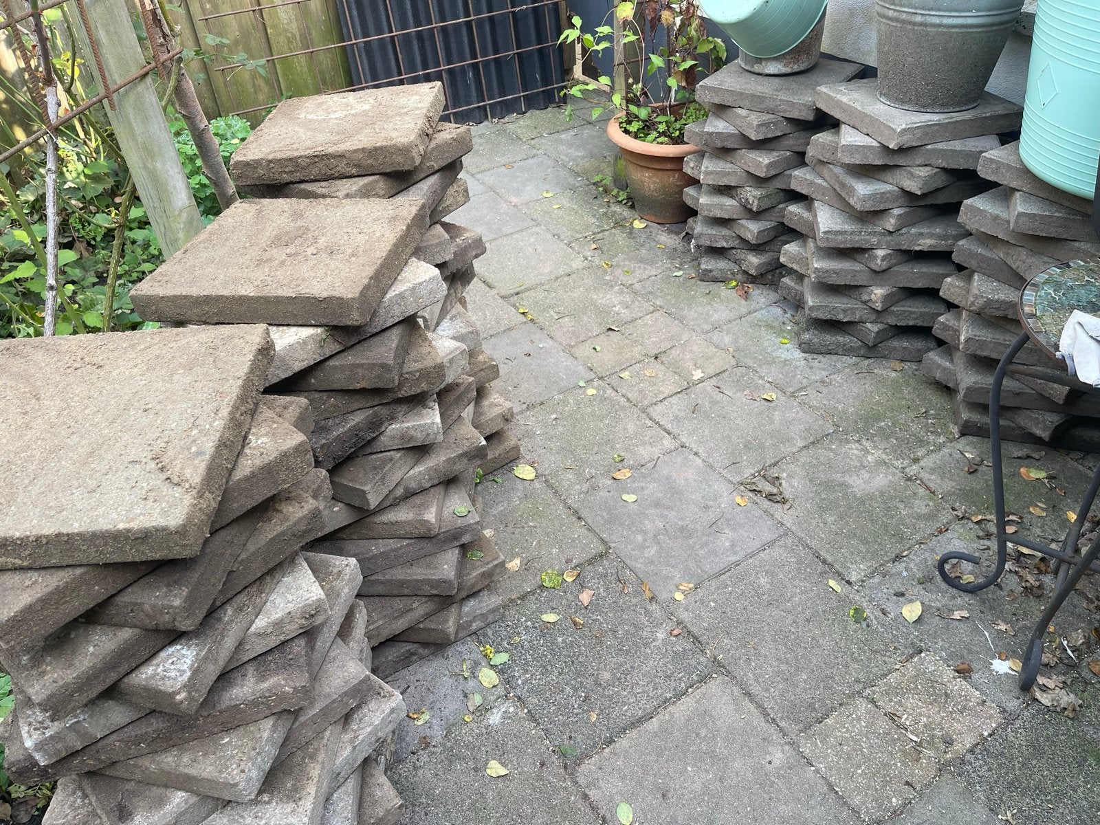 Gratis stoeptegels 30x30x4 cm, Ophalen, Gebruikt, 10 m² of meer, Beton