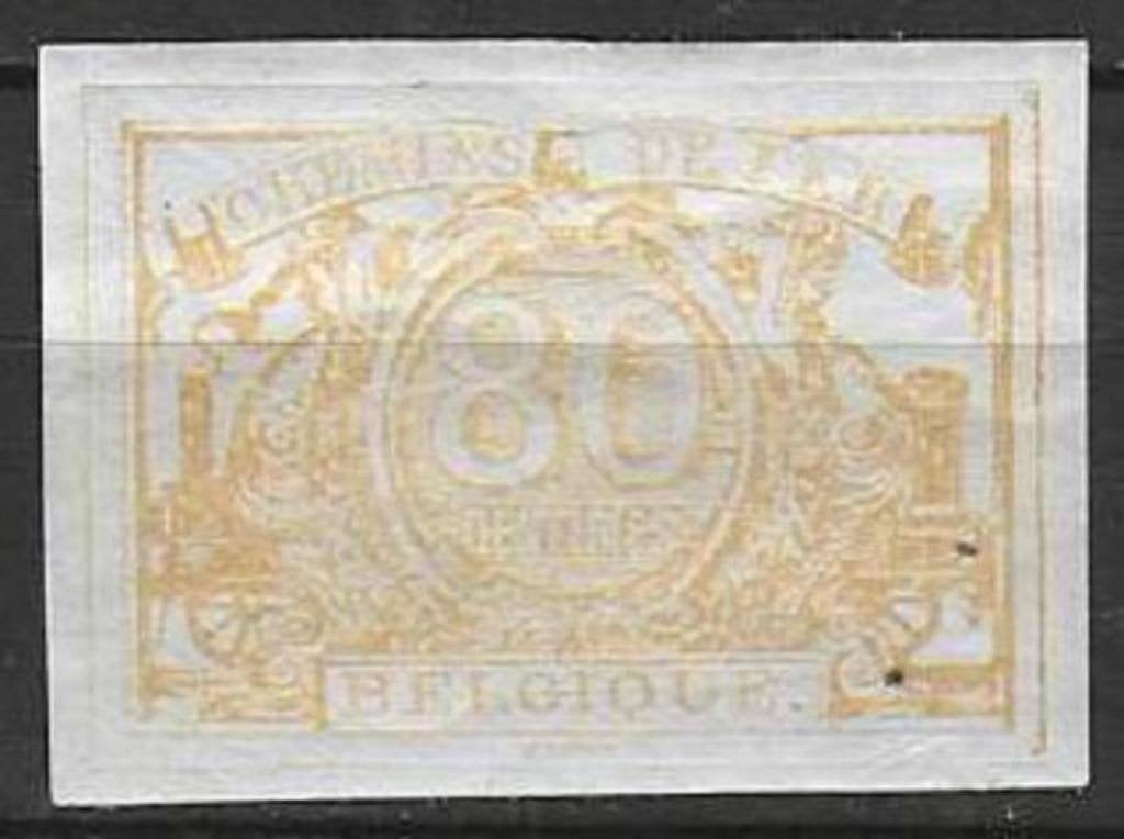 Belgie 1882/1894 - OBP 12TR - Spoorwegzegel 80 c. (PF), Verzenden, Postfris