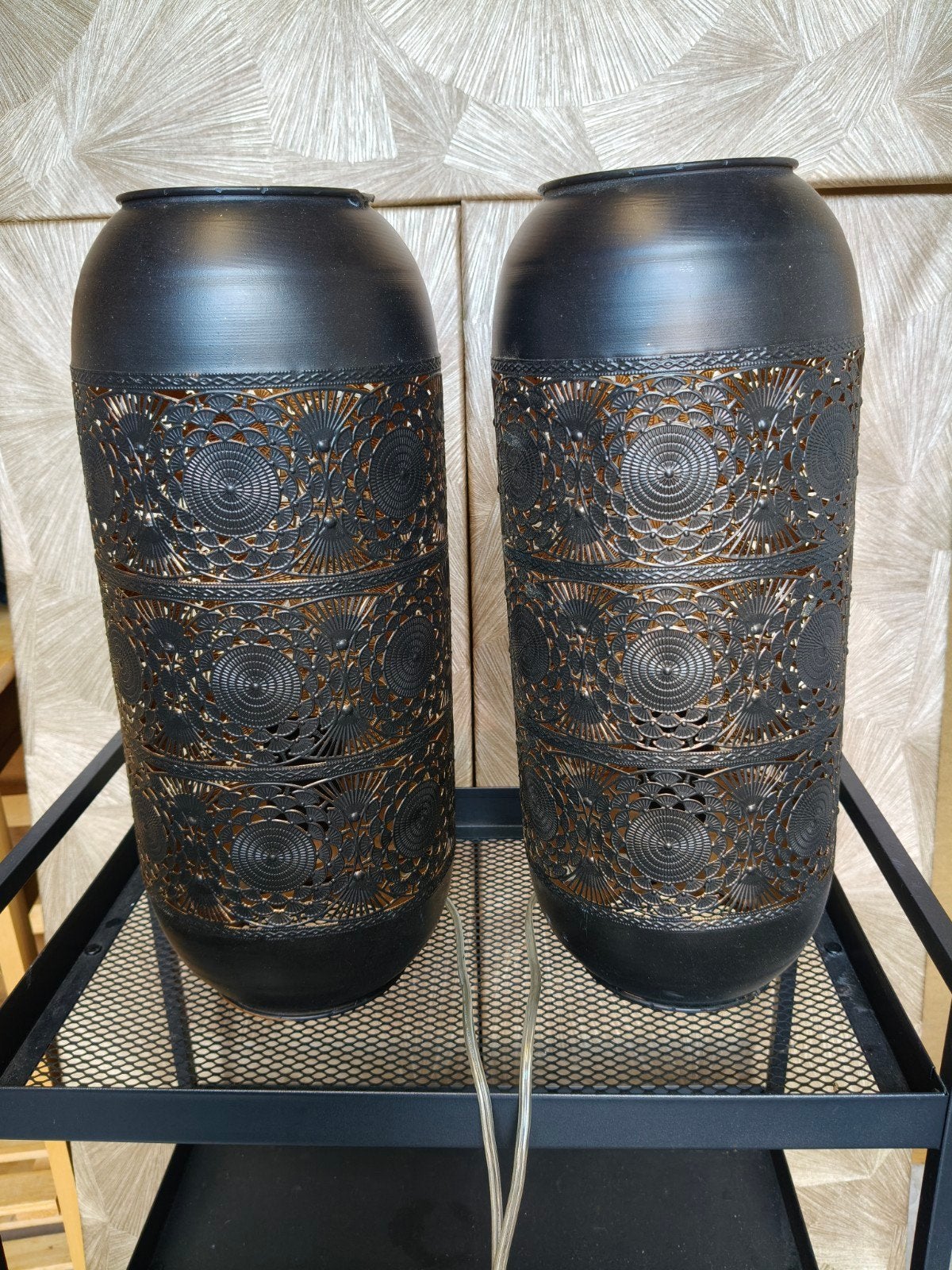 Oosterse metalen lampen met gouden binnenkant, Overige stijlen, Zo goed als nieuw, Goud, Ophalen