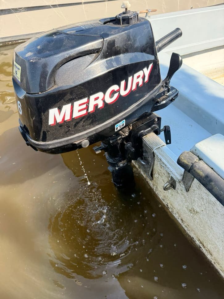 Mercury 6 PK Buitenboordmotor - Langstaart - Werkt top, Ophalen, Gebruikt
