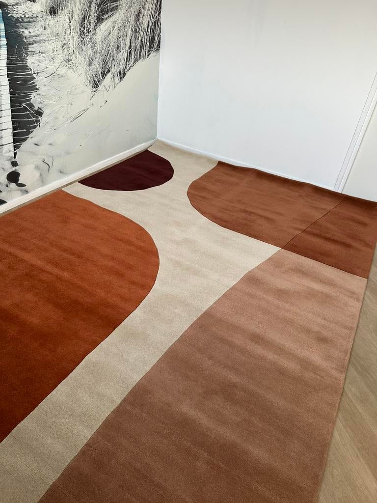Brinker Ascento Lipari XXL 240/340 wol burgundi, Ophalen of Verzenden, 200 cm of meer, Rechthoekig, Nieuw