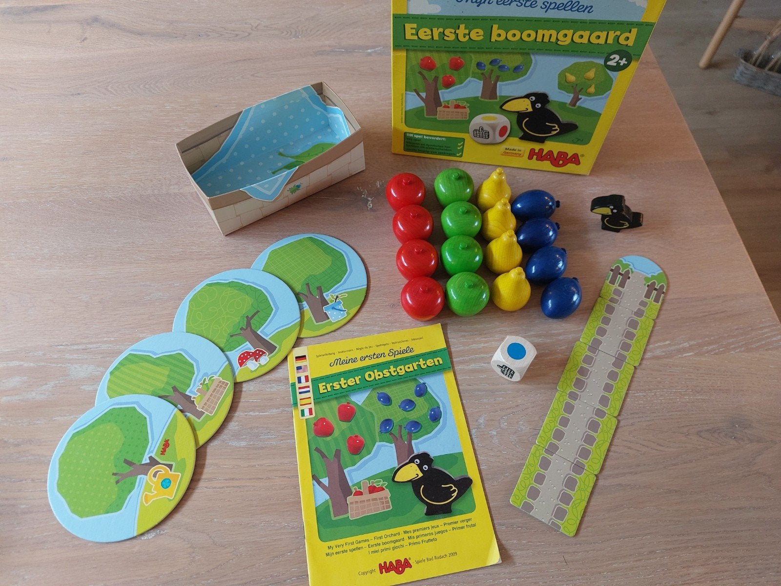 Mijn Eerste Boomgaard HABA - Licht beschadigde dobbelsteen, Drie of vier spelers, Ophalen of Verzenden, Gebruikt, HABA