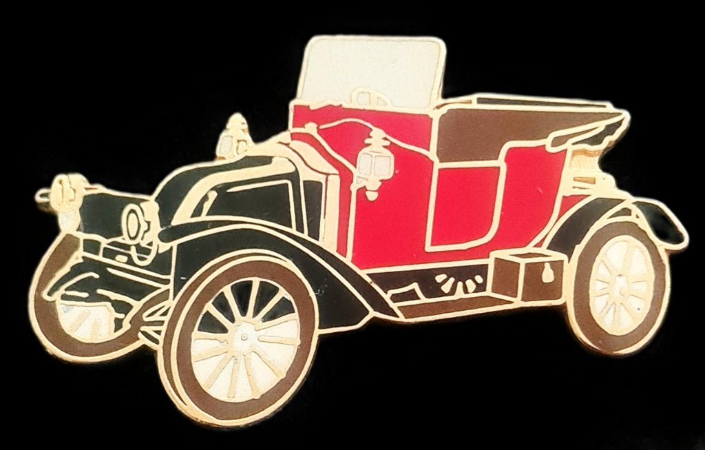 Renault type BK pin- rood zwart emaille, Ophalen of Verzenden, Nieuw, Transport, Speldje of Pin