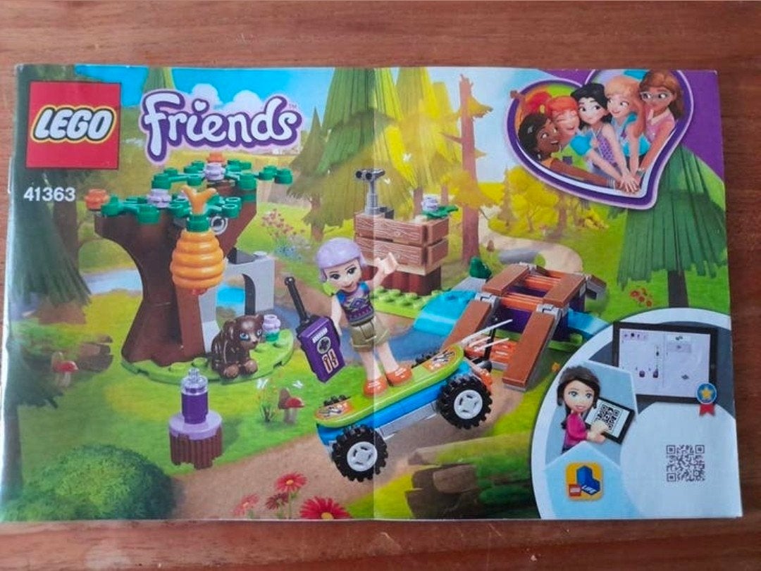Lego Friends 41363 Mia's avontuur in het bos (skateboarde, Lego, Friends, Ophalen of Verzenden, Complete set