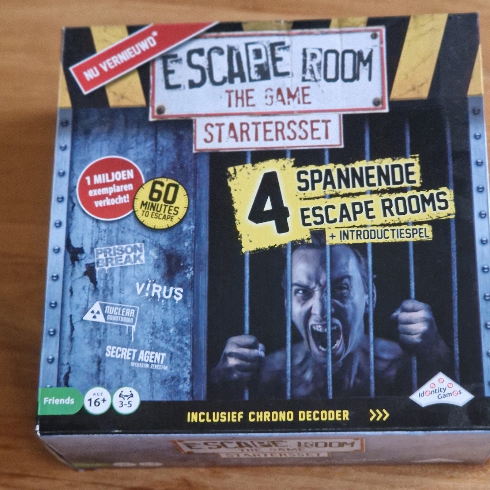 Escape Room spel NIEUW in doos, Drie of vier spelers, Ophalen, Gebruikt, Identity Games