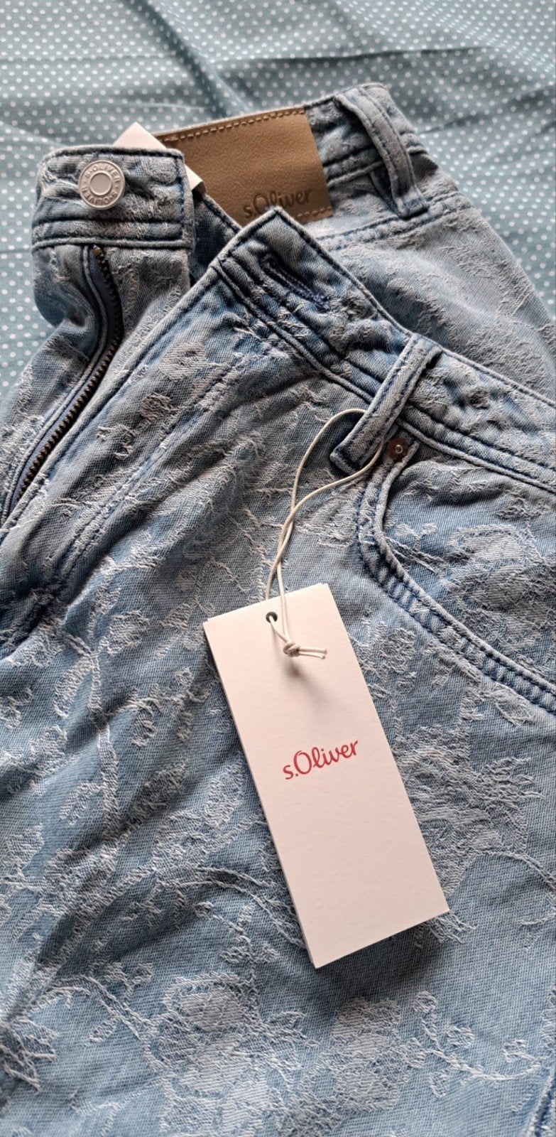 s.Oliver Floral Laser-Print Wide-Leg Jeans, 42, Ophalen of Verzenden, Nieuw, Scheren en Epileren