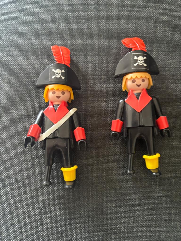 Vintage Playmobil Piraten: 2 Figuren in zeer nette conditie, Ophalen of Verzenden, Zo goed als nieuw, Los playmobil