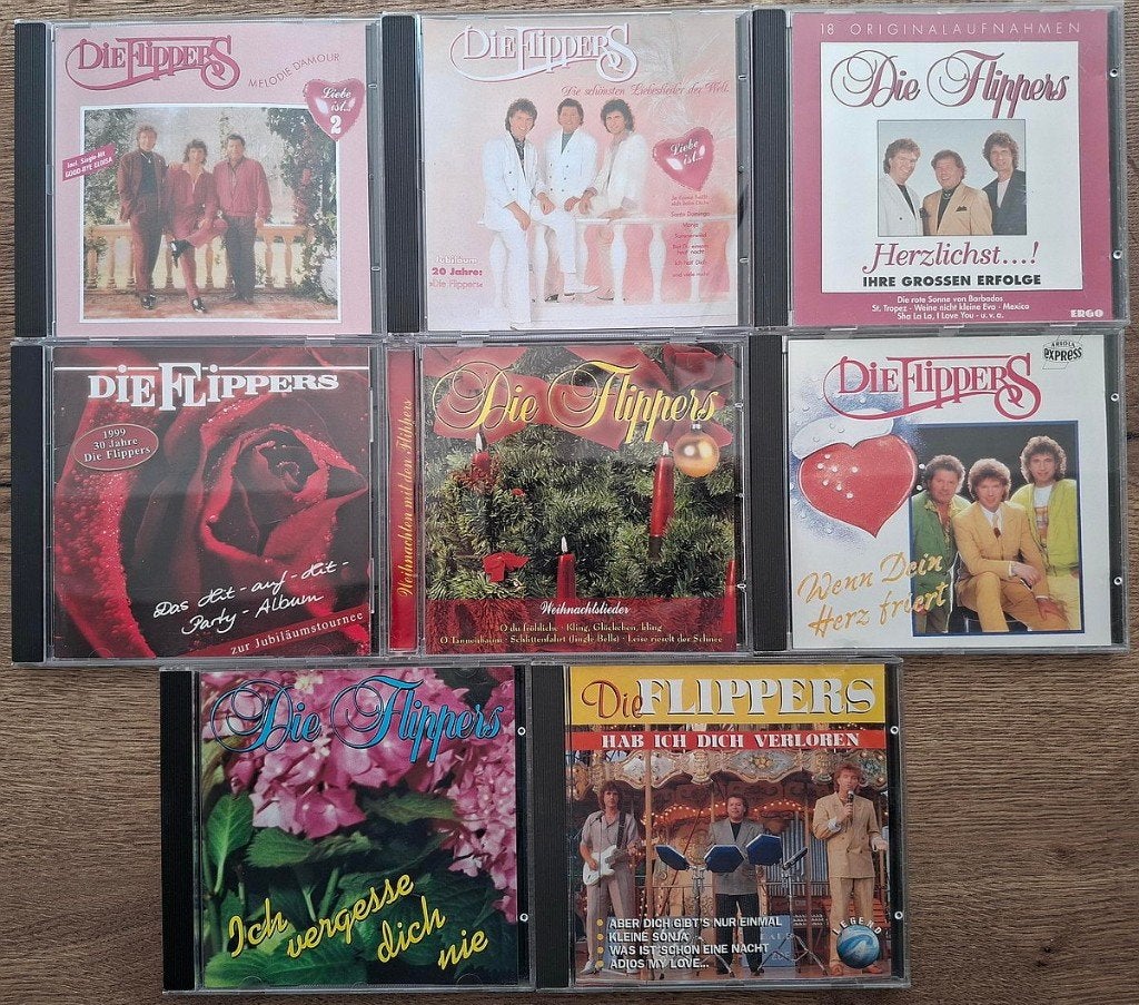 8 st. CD Die Flippers, Ophalen, Gebruikt