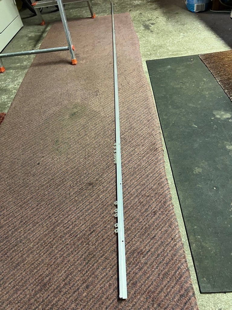 Aluminium gordijn/schilderij rails, Ophalen, Gebruikt, 250 mm of meer, Overige typen