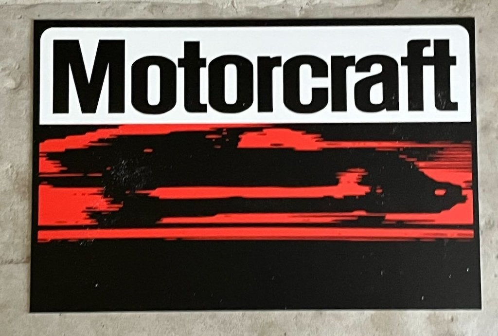 Motorcraft reclamebord kunststof    38X25, Ophalen of Verzenden, Zo goed als nieuw, Auto's