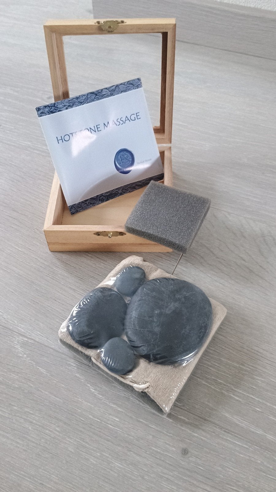 Nieuwe Hotstone Massage Set in Originele Verpakking, Ophalen of Verzenden, Nieuw, Hotstone