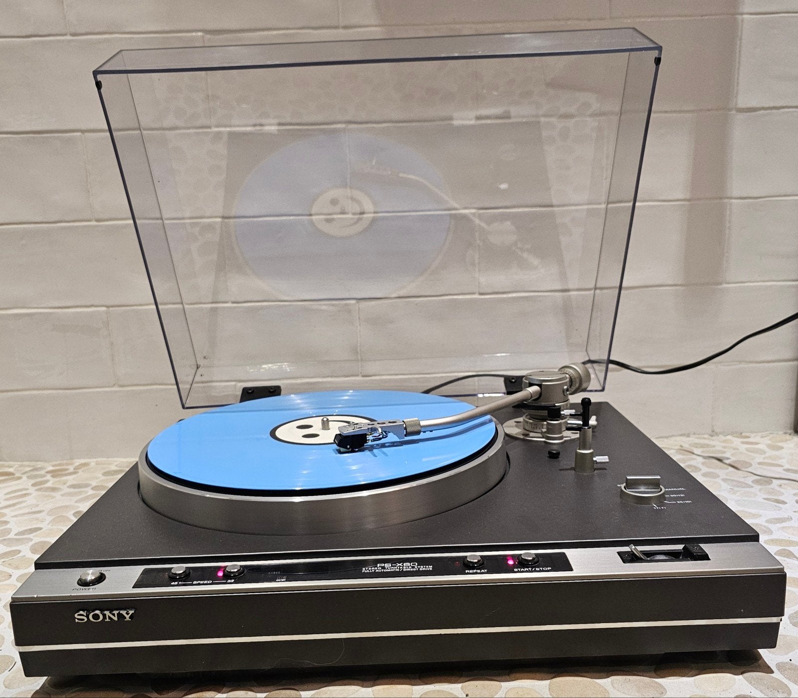 Sony PS-X60 Vintage gouden jaren 80 topper, 12kg,  serviced, SONY, Automatisch, Refurbished, Ophalen of Verzenden