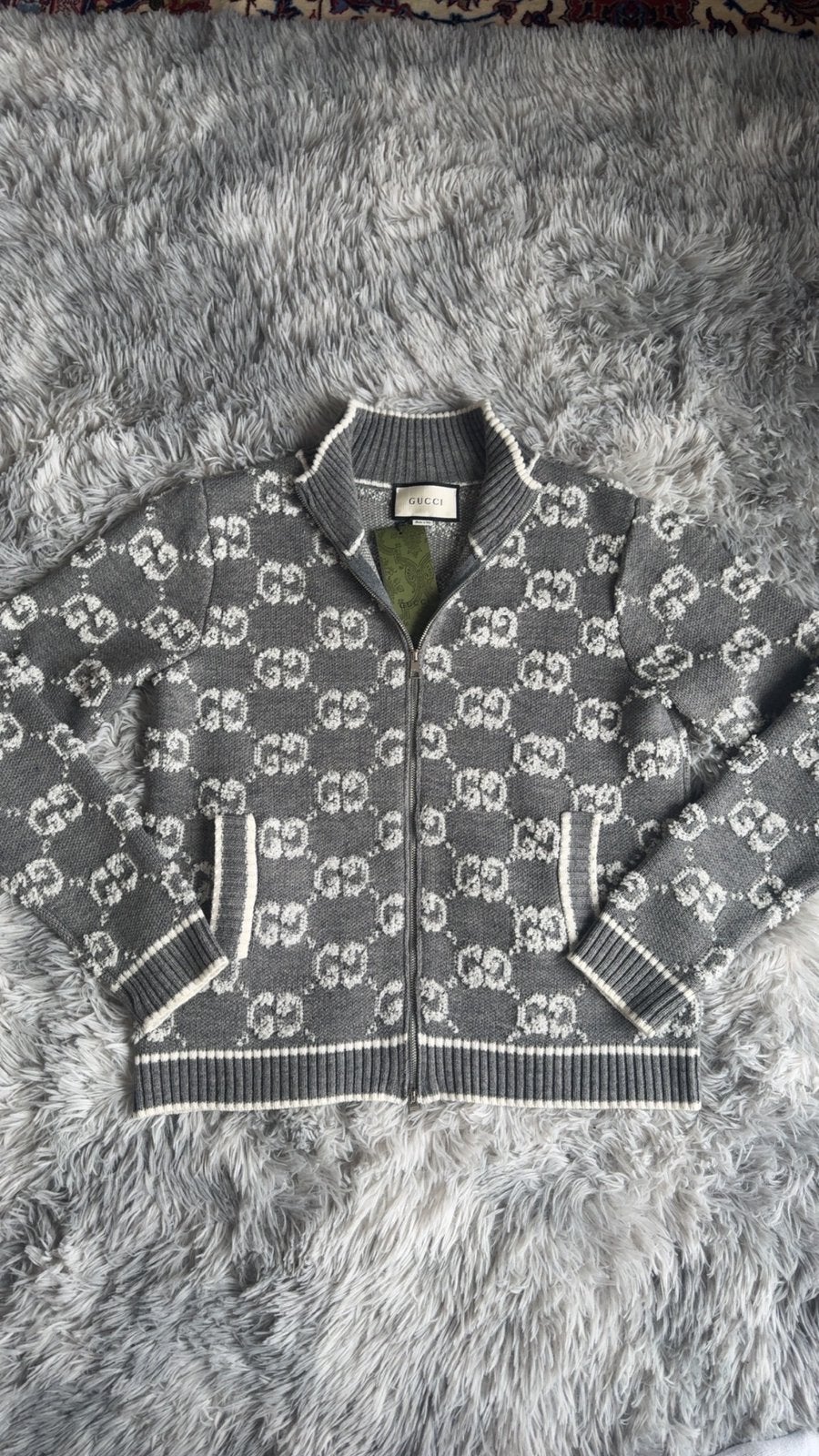 Gucci cardigan grijs, Ophalen of Verzenden, Nieuw, Maat 48/50 (M), Grijs
