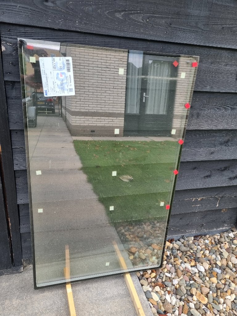 Nwe HR++ Glasplaat (Gelaagd Veiligheidsglas 33.2) 674x1086mm, Ophalen, Dubbelglas, Minder dan 80 cm, 80 tot 120 cm