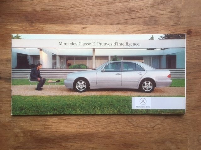 Mercedes Classe E. Preuves d'intelligence. Brochure  Frans, Zo goed als nieuw, Mercedes-Benz, Mercedes, Ophalen of Verzenden