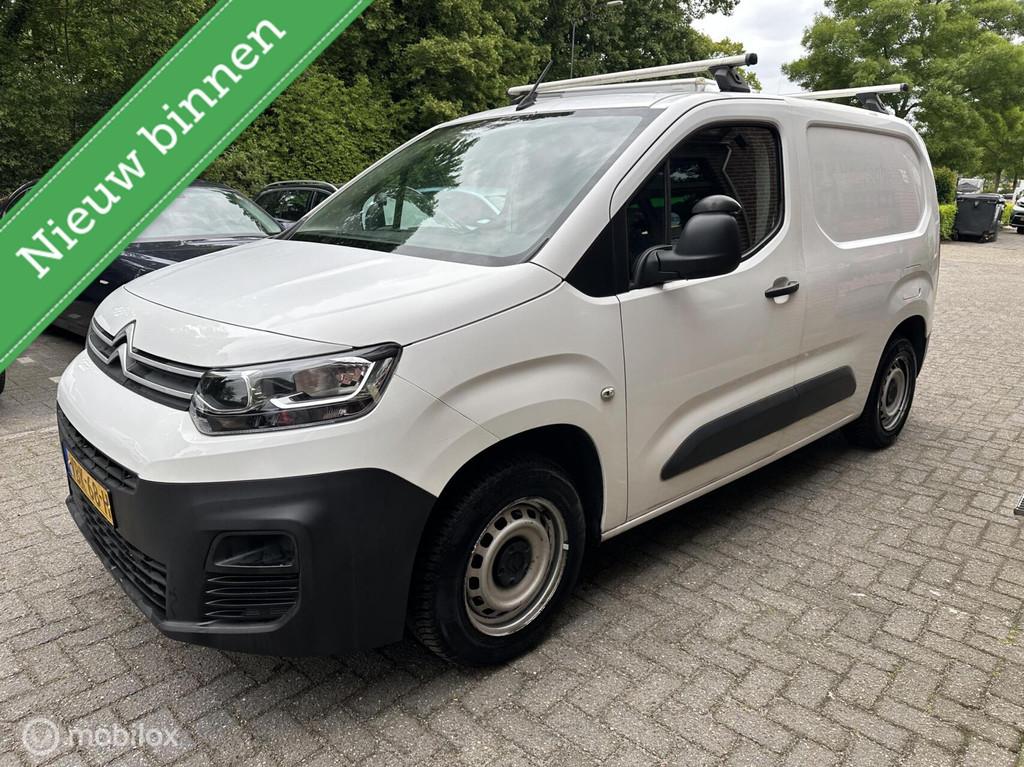 Citroen Berlingo bestel 1.5 BlueHDI Club, 4 cilinders, Citroën, Wit, Origineel Nederlands