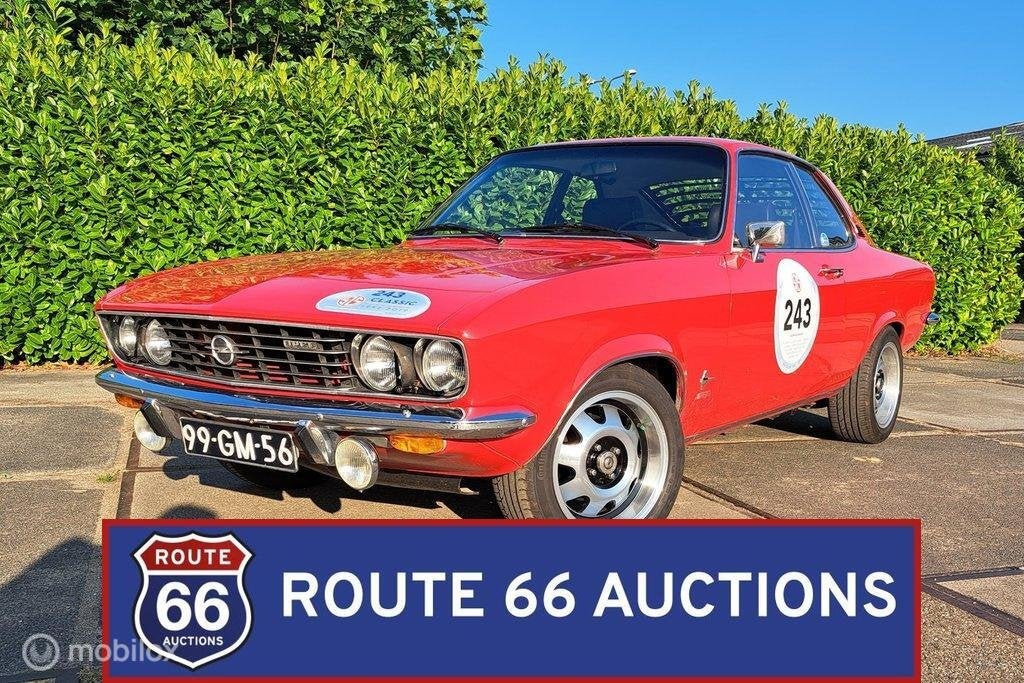 Opel Manta A | 1975 | Route 66 Auctions, Auto's, Overige carrosserieën, Zwart, Bedrijf, Opel