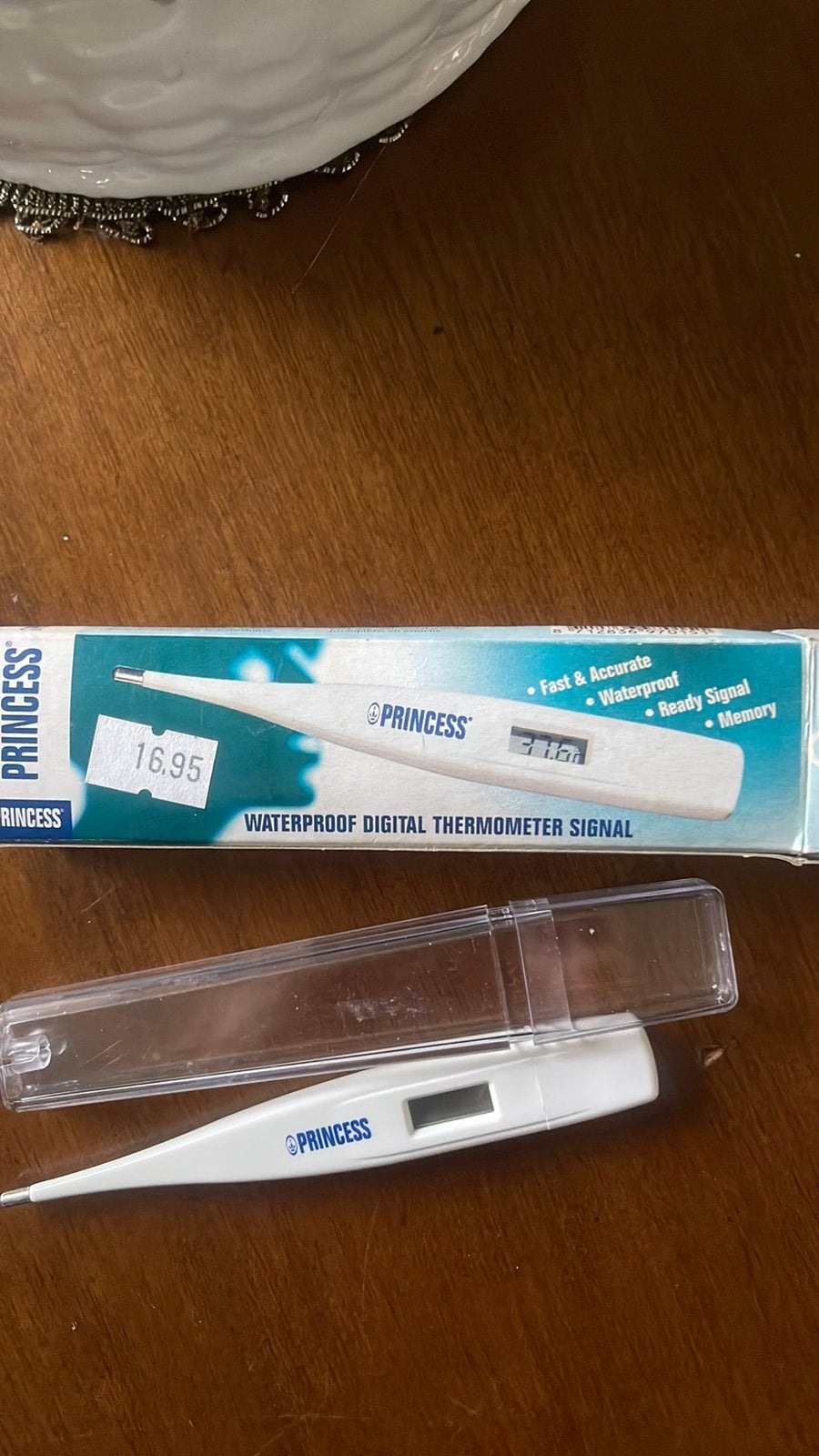 Digitale Koortsthermometer waterproof merk Princess, Ophalen of Verzenden, Zo goed als nieuw