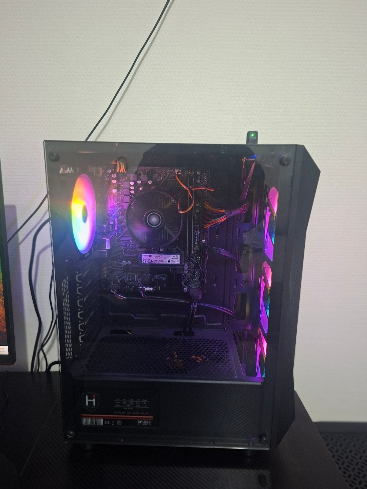 High-End RGB Game PC - AMD Ryzen 7 5700X, RX 7600, 32GB RAM, 32 GB, BitBull, Ophalen of Verzenden, Zo goed als nieuw