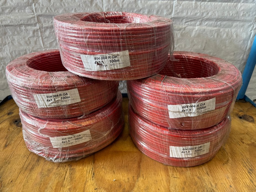 Slang luchtslang rood 4x7mm. PVC gewapend rol 100 meter, Ophalen, Nieuw, Overige typen