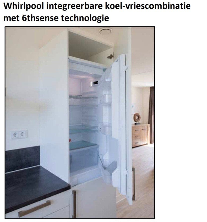 6th sense koelkast met vriezer whirlpool, Witgoed en Apparatuur, Koelkasten en IJskasten, Ophalen