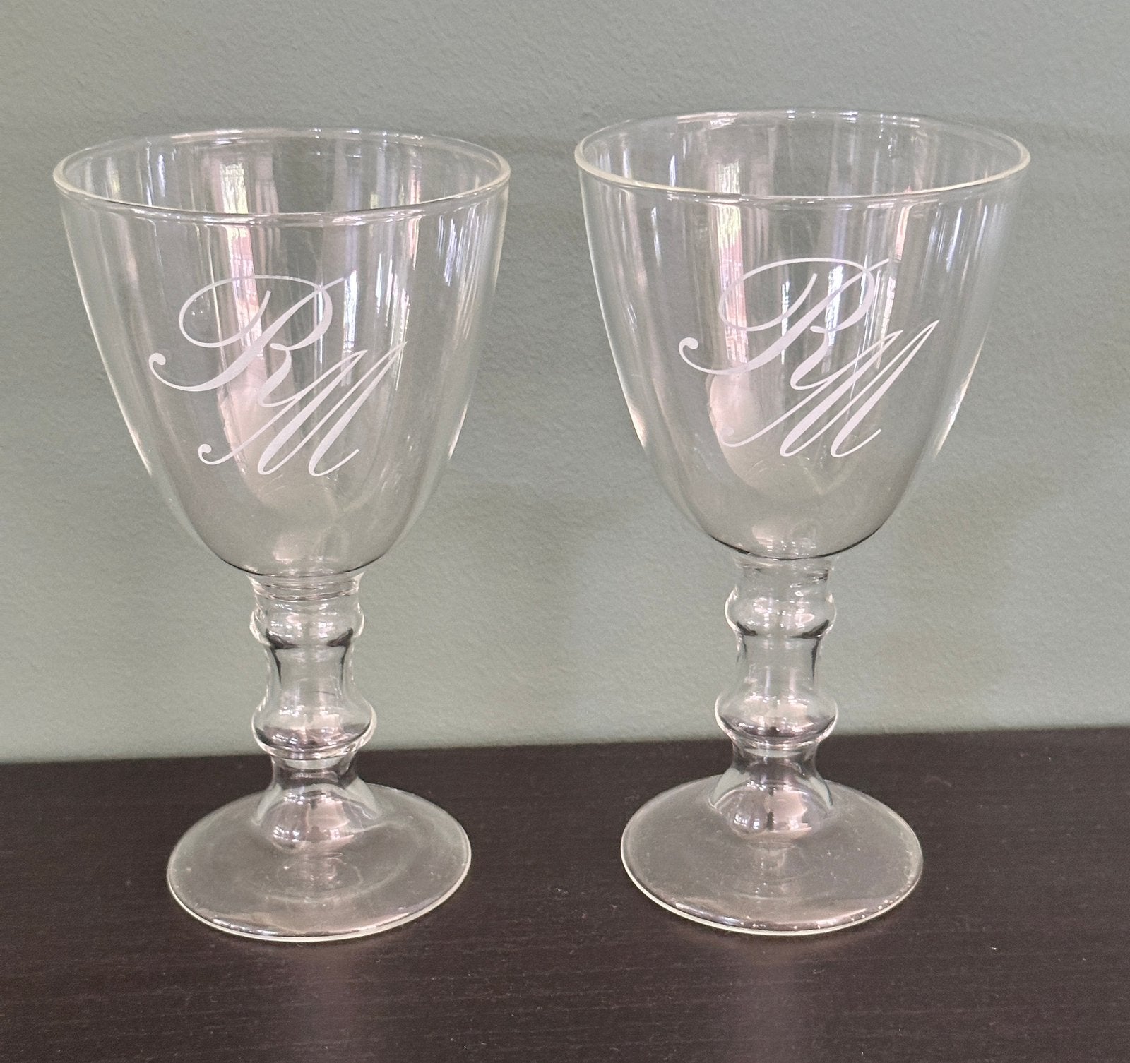 2 Nieuwe wijnglazen / kelkglazen van Riviera Maison, Glas of Glazen, Nieuw, Ophalen of Verzenden, Glas